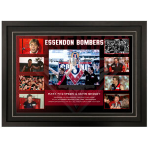 AFL - Essendon Bombers "Mark Thompson & Kevin Sheedy" Signed & Framed 8x10 Photo Display