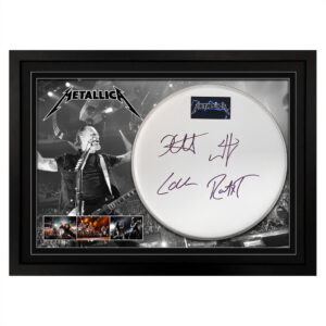 Metallica - Signed & Framed Drumskin