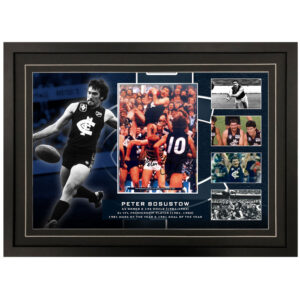 AFL - Carlton Blues "Peter Bosustow" Signed & Framed 8x10 Photo Display