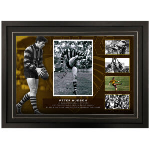 AFL - Hawthorn Hawks "Peter Hudson" Signed & Framed 8x12 Photo Display