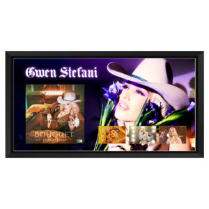 Music - Qwen Stefani Signed & Framed "Bouquet" Vinyl Art Card