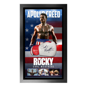 Carl Weathers - Signed & Framed Rocky Apollo Creed Boxing Glove