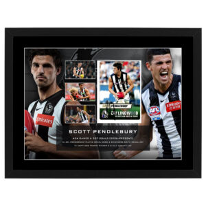AFL - Collingwood Magpies "Scott Pendlebury" Signed & Framed 8x6 Photo Display B