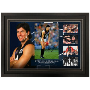 AFL - Carlton Blues "Stephen Kernahan" Signed & Framed 8x12 Photo Display