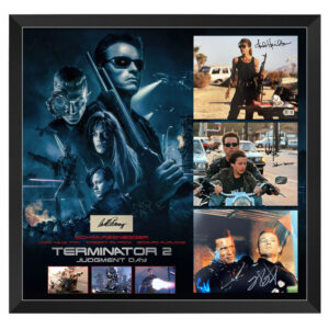 Terminator 2 - Cast Signed & Framed 8x10 Photo Display