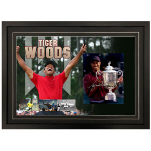 Golf - Tiger Woods Signed & Framed 8x10 Photo Display