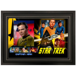 Star Trek - "Captain Kirk" William Shatner Signed & Framed 8x10 Photo Display
