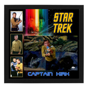 Star Trek - "Captain Kirk" William Shatner Signed & Framed 11x17 Photo Display