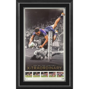 NRL - Xavier Coates Framed Vertiramic Melbourne Storm