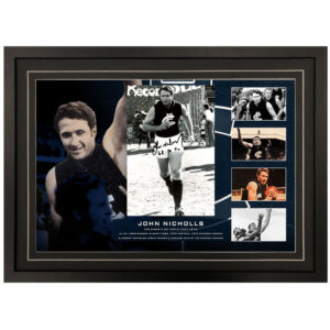 AFL - Carlton Blues  "John Nicholls " Signed & Framed 8x12 Photo Display A