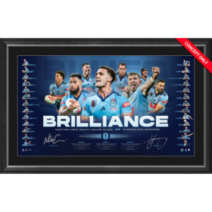 Nathan Cleary and Hudson Young Dual Signed 2026 State of Origin Lithograph
