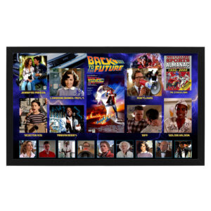 Back To The Future - Cast Signed & Framed Movie Poster Photo Collage Display (ACOA, Official Pix, Beckett, Celebrity Authentics)