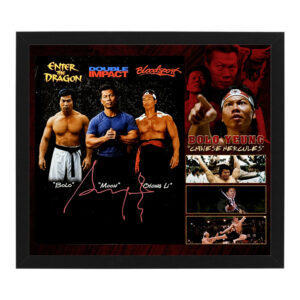 Bolo Yeung – "Chinese Hercules" Signed & Framed 16x20 Photo Display