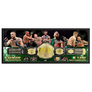 UFC - Conor McGregor Signed & Framed Championship Belt