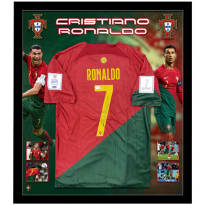 Soccer – Cristiano Ronaldo Signed & Framed Portugal 2022 World Cup Jersey (Beckett)