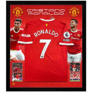 Soccer – Cristiano Ronaldo Signed & Framed Manchester United 2021-22 Jersey (Beckett)