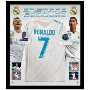 Soccer – Cristiano Ronaldo Signed & Framed Real Madrid 2017/18 UEFA Champion Jersey (Beckett)