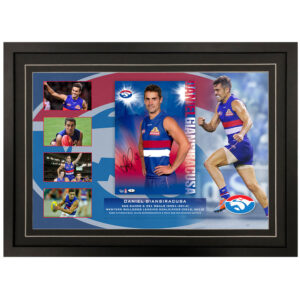 AFL - Western Bulldogs "Daniel Giansiracusa" Signed & Framed 8x12 Photo Display