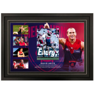 AFL - Melbourne Demons "David Neitz" Signed & Framed 8x12 Photo Display