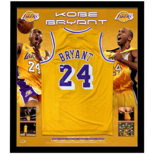 Basketball - Kobe Bryant Signed & Framed Los Angeles Lakers Jersey (PSA/DNA)
