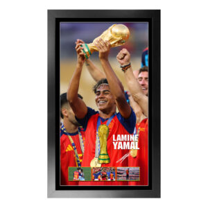 Soccer - Lamine Yamal Spain 2026 World Cup Champions Framed Trophy