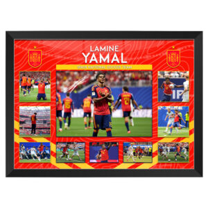 Soccer - Lamine Yamal 2026 Spain Framed Large Photo Collage