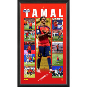 Soccer - Lamine Yamal Spain World Cup Framed Vertiramic Print