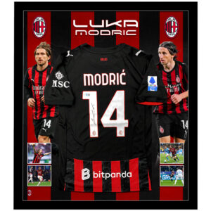 Soccer – Luka Modric Signed & Framed AC Milan Jersey (Beckett)