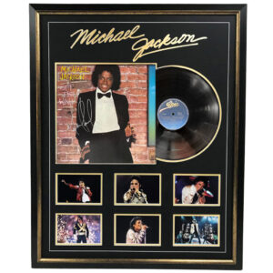 Music - Michael Jackson - Off the Wall Signed & Framed Vinyl Album Cover