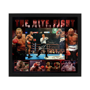 Mike Tyson - "Bite Fight" Signed & Framed 16x20 Photo Display (JSA, Fitterman)
