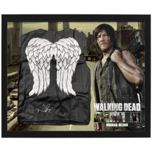 Norman Reedus Signed & Framed "The Walking Dead" Biker Vest (RADTKE)