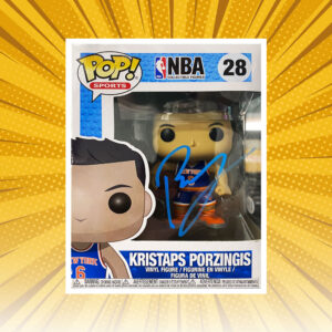 Kristaps Porzingis Signed NBA #28 Funko Pop! Vinyl (JSA)