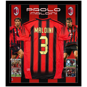 Paolo Maldini Signed & Framed Ac Milan Jersey (Beckett)