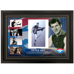 AFL - Western Bulldogs "Peter Box" Signed & Framed 8x12 Photo Display