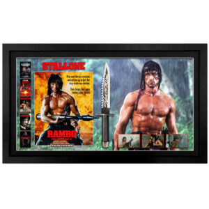 Sylvester Stallone - Signed & Framed Rambo First Blood Part 2 Knife (ASI)