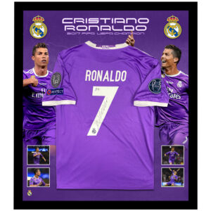 Soccer – Cristiano Ronaldo Signed & Framed Real Madrid 2016/17 UEFA Champion Jersey (Beckett)