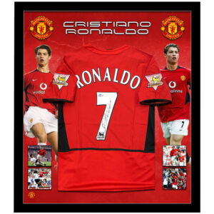 Soccer – Cristiano Ronaldo Signed & Framed Manchester United 2003-04 Jersey (Beckett)