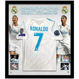 Soccer – Cristiano Ronaldo Signed & Framed Real Madrid 2017/18 UEFA Champion Jersey (Beckett)