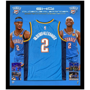 Shai Gilgeous-Alexander Signed & Framed OKC Thunder Jersey 2025 NBA Finals Champion (PSA)