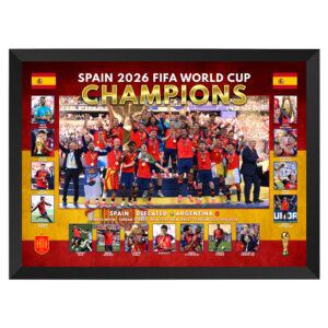 Spain 2026 FIFA World Cup Champions Framed Sportsprint