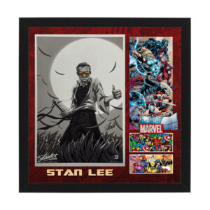 MARVEL - Stan Lee Signed & Framed 19x13 Photo Display (Beckett LOA)