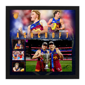 AFL - Brisbane Lions "The Ashcroft Brothers" Signed & Framed 11x17 Photo Display