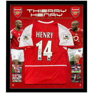 Soccer – Thierry Henry Signed & Framed Arsenal Jersey (Beckett)