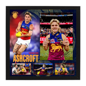 AFL - Brisbane Lions "Will Ashcroft" Signed & Framed 11x17 Photo Display