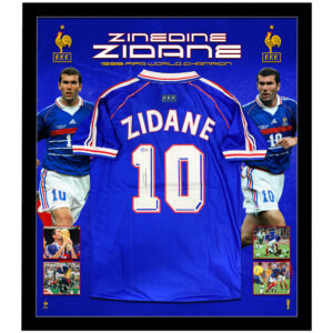 Soccer – Zinedine Zidane Signed & Framed France 1998 World Cup Champion Jersey (Beckett)
