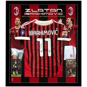 Soccer – Zlatan Ibrahimovic Signed & Framed 2012 AC Milan Jersey (Beckett)