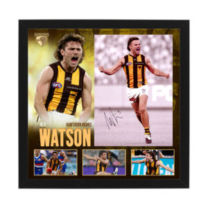 AFL - Hawthorn Hawks "Nick Watson" Signed & Framed 11x17 Photo Display
