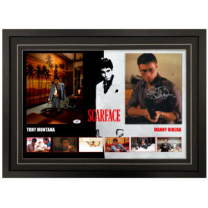 Scarface - "Tony & Manny" Al Pacino Steven Bauer Dual Signed & Framed 8x10 Photo Display