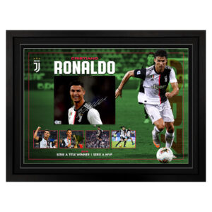 Cristiano Ronaldo - Juventus Signed & Framed 8x10 Photo Display (Beckett)
