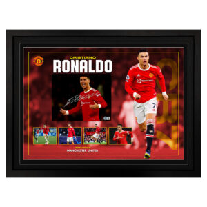 Cristiano Ronaldo - Manchester United Signed & Framed 8x10 Photo Display (Beckett)